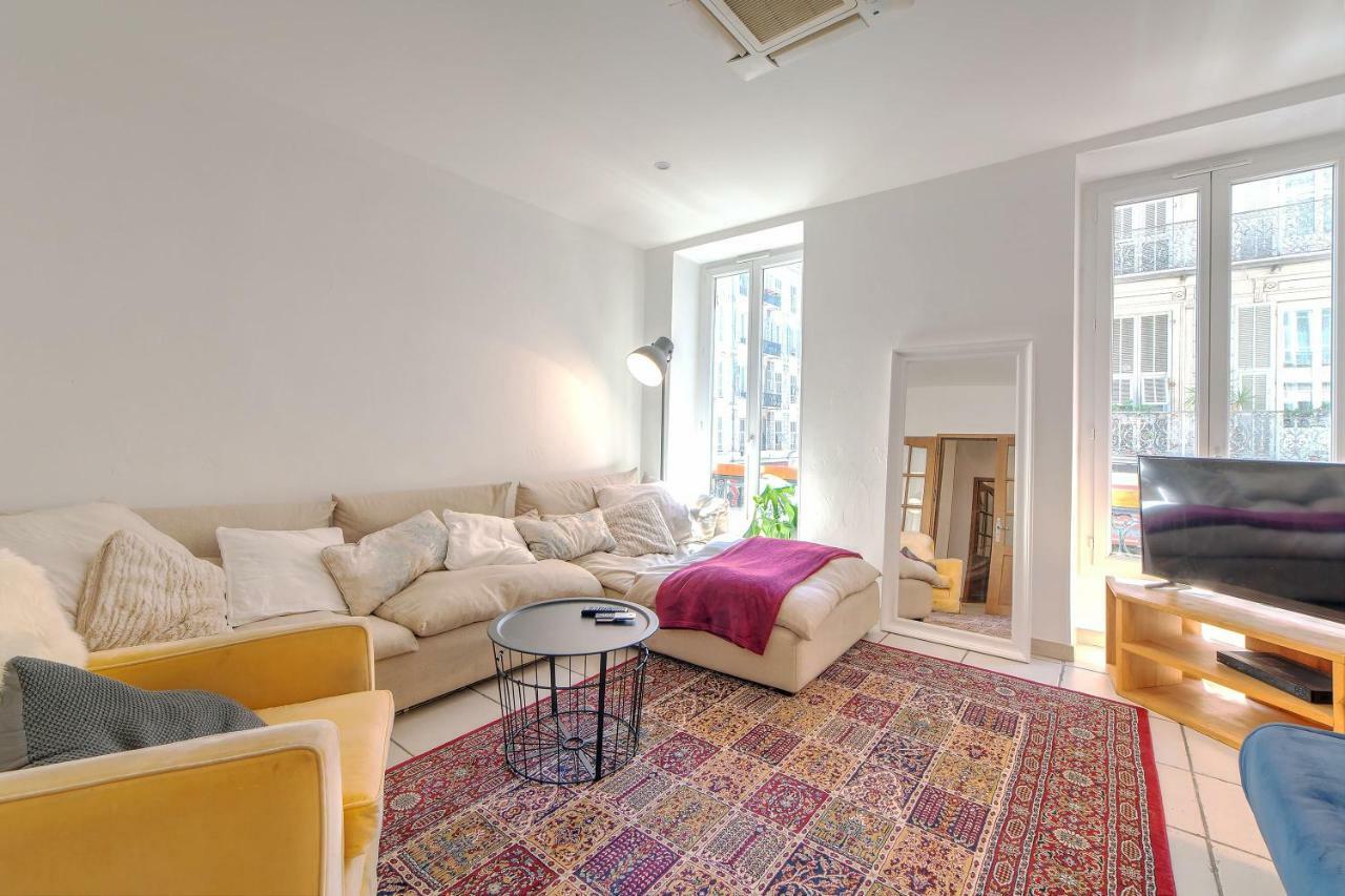 Lovely Large Familial Apartment In Central Nice, Ten Minutes Walk To The Beach! エクステリア 写真